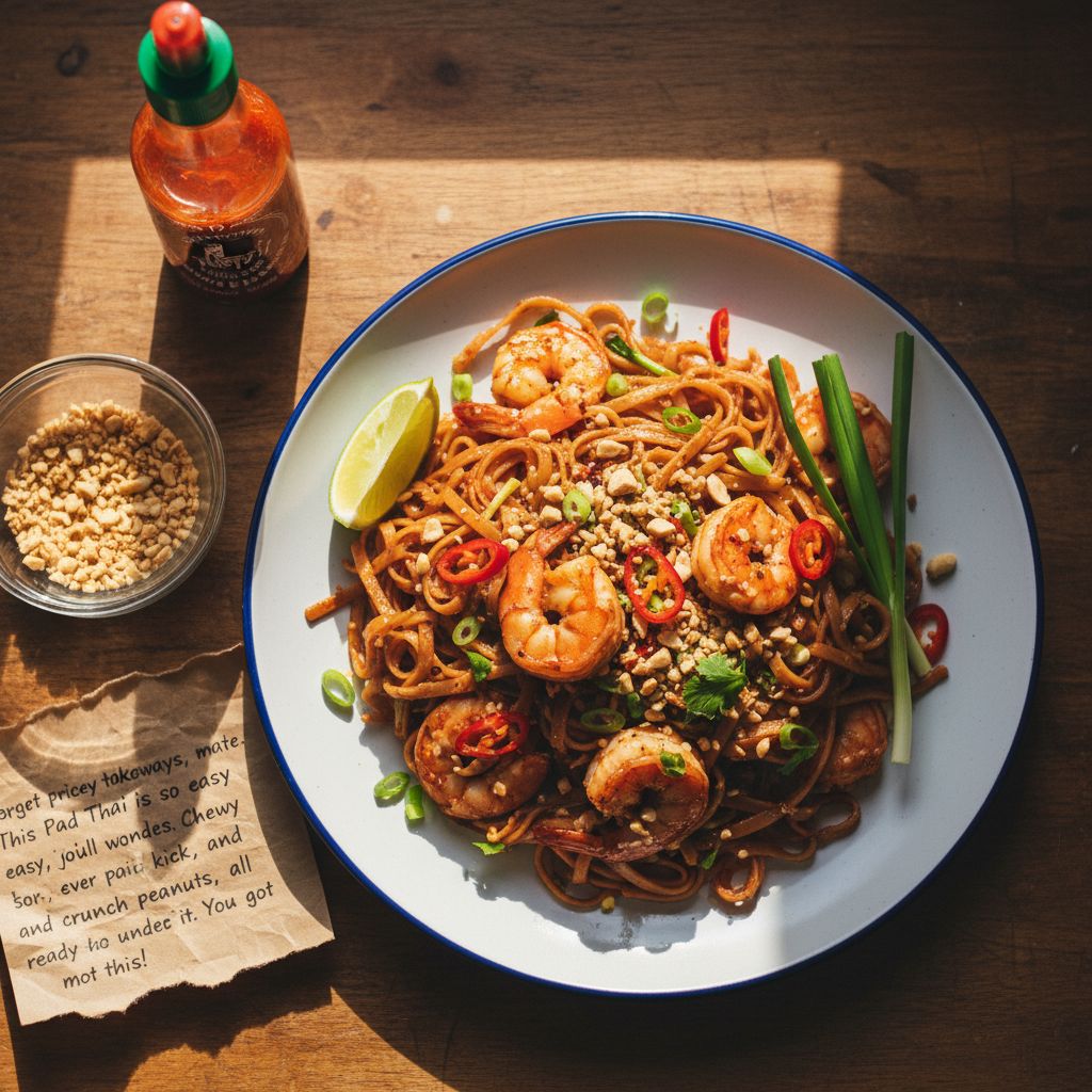 Noodle Nirvana: Your First Pad Thai Power-Up! - delicious Thai Dinner