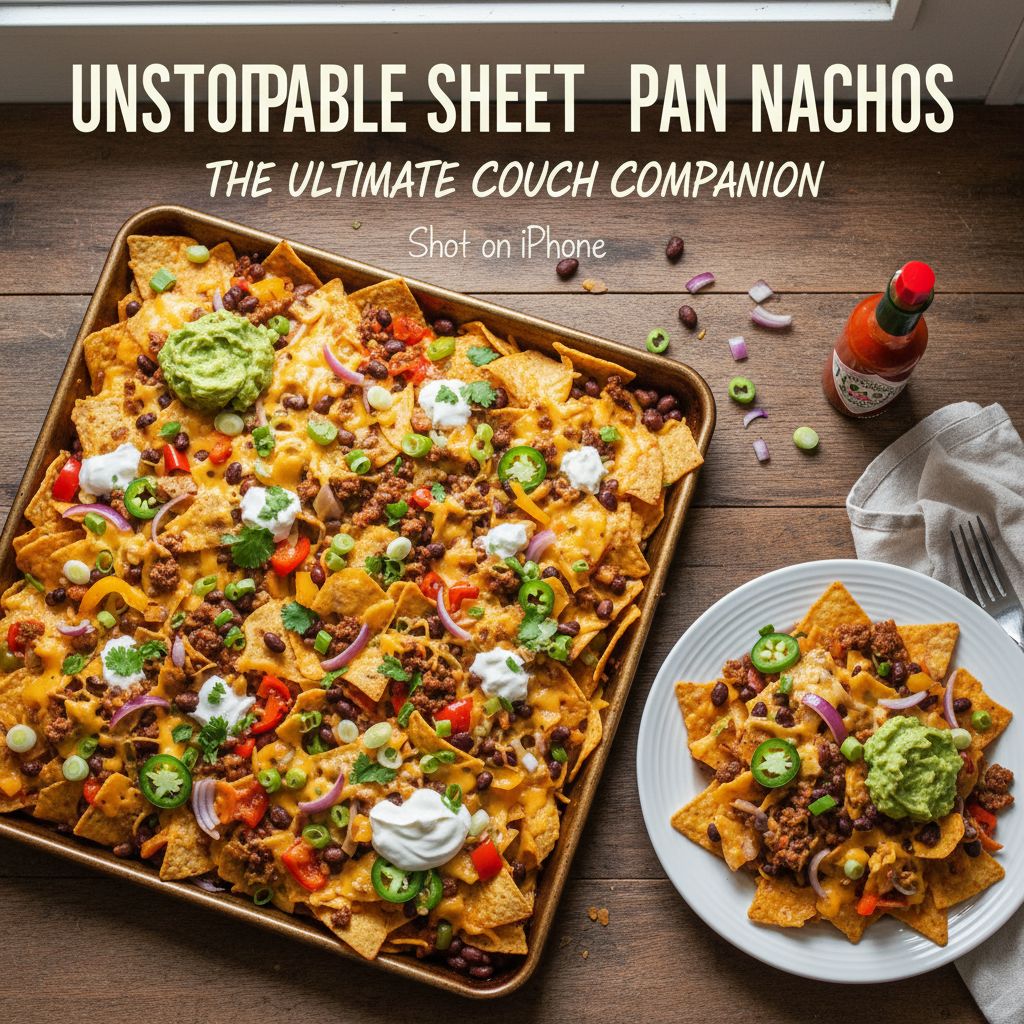 Unstoppable Sheet Pan Nachos: The Ultimate Couch Companion - delicious Mexican Dinner