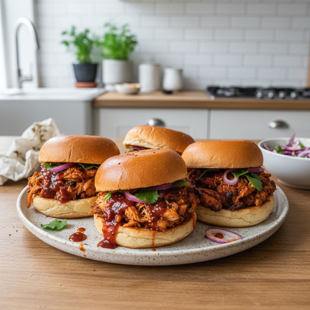 BBQ Pulled Chicken Sliders