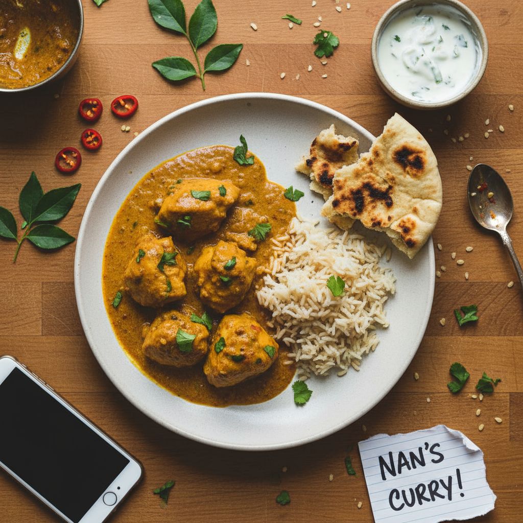 Chuck A Chook Curry (Your Nan Would Be Proud) - delicious Indian Dinner