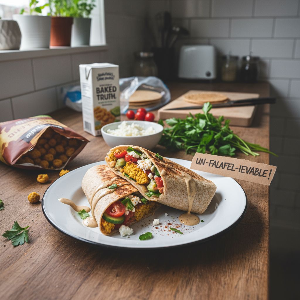 Un-Falafel-ievable Lunch Wrap (No Actual Cooking Required!) - delicious Mediterranean Lunch