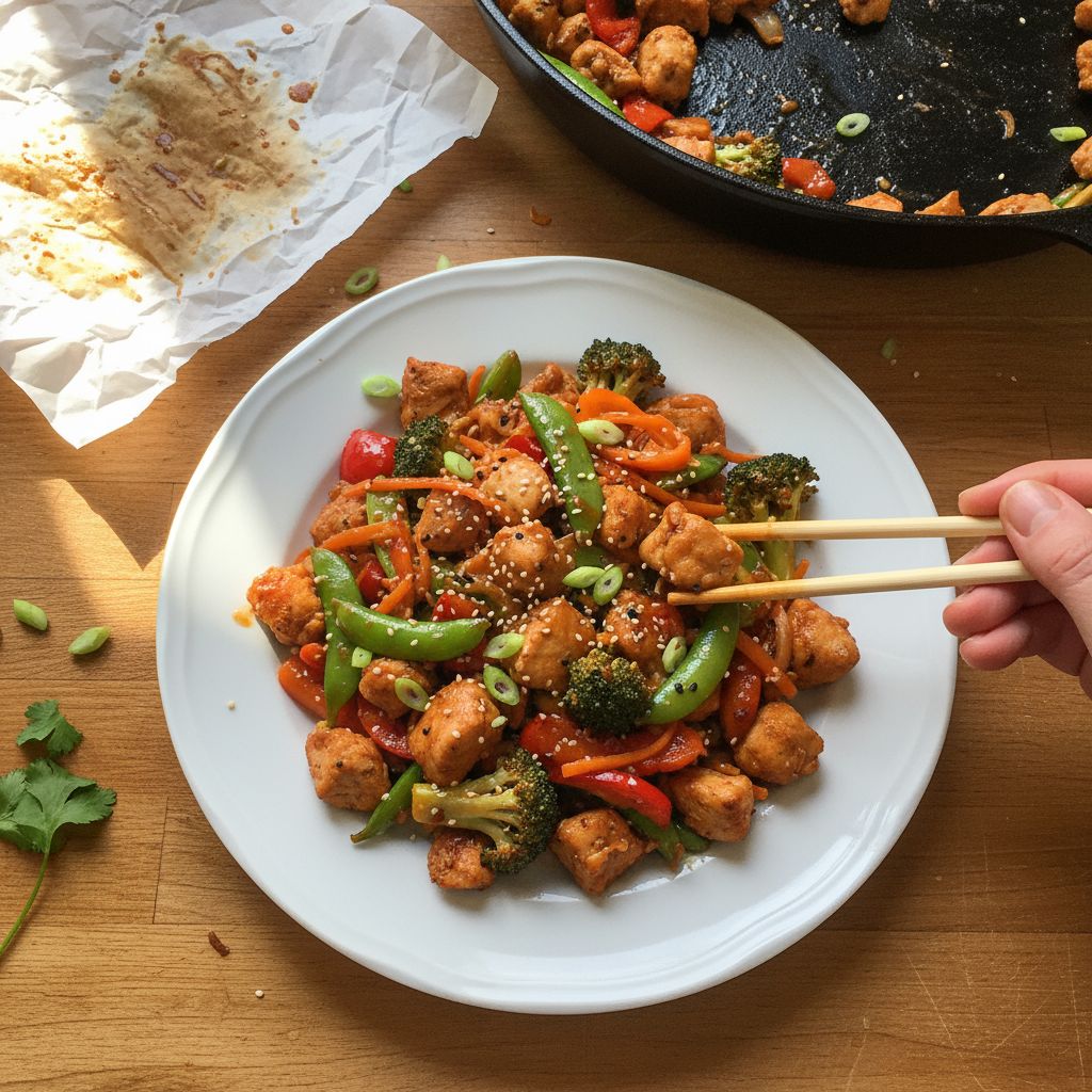 One-Pan Chicken Power-Up: The Stir-Fry That Won't Break Your Bank (Or Your Spirit) - delicious Chinese Dinner