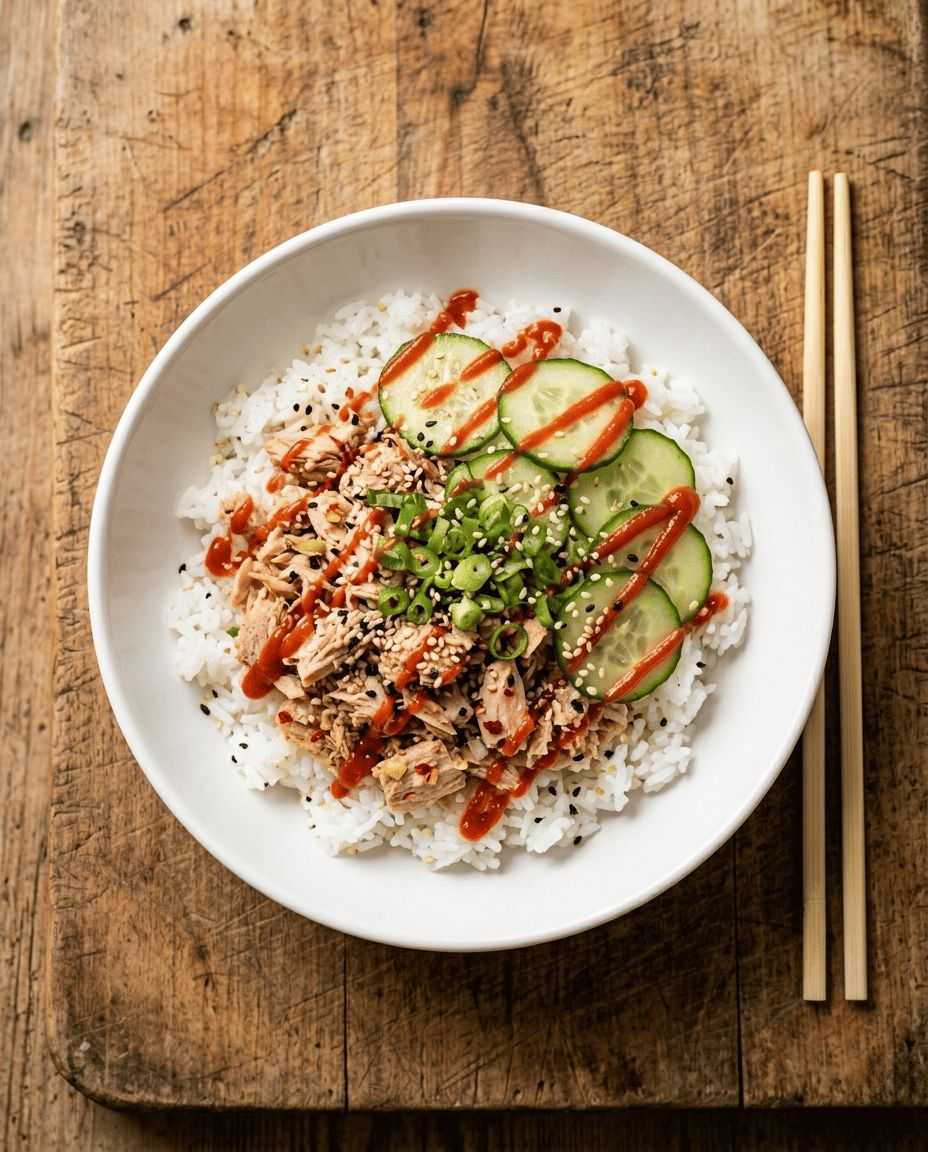 Tuna Rice Bowl — Pantry Lunch in 10 Minutes